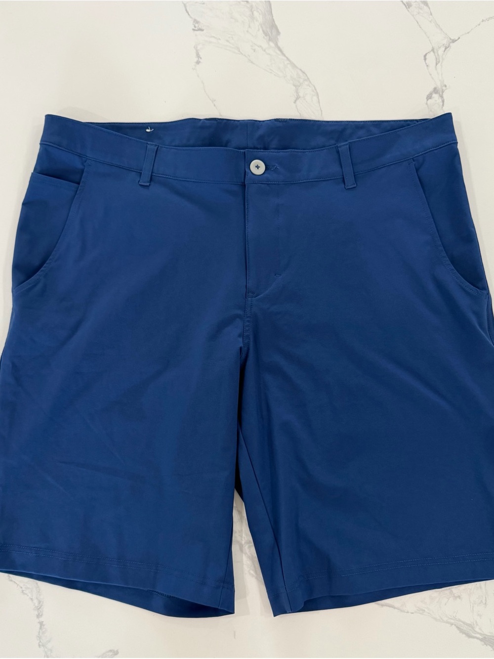 Columbia PFG Men's Size 36 Blue Performance Fishing Shorts Quick Dry Flat Front